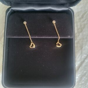 Tiffany & Co Paloma Picasso Rose Gold Heart Drop Earrings WILL BE DELETED OCT 10
